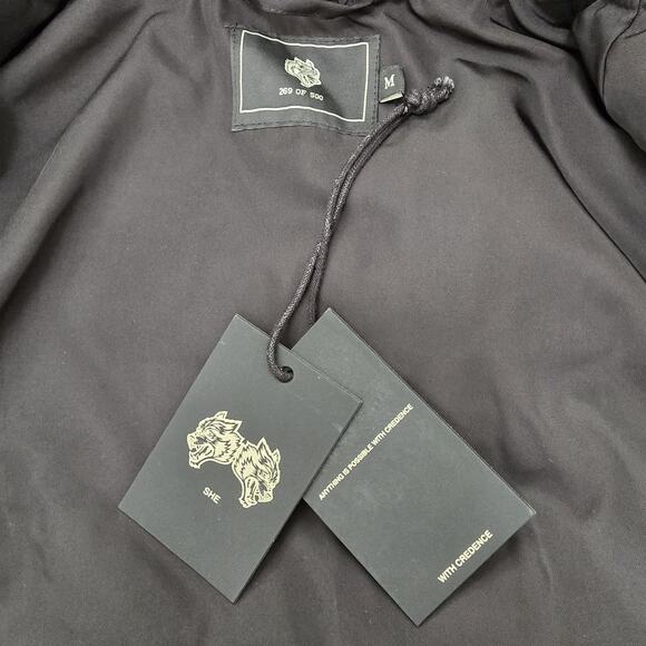 NWT Darc Sport Wolves Club Flannel Jacket Womens M Embroidered Red Plaid - Picture 9 of 9